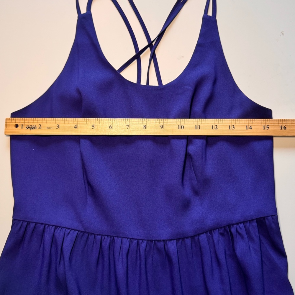 Ann Taylor Loft Tiered Maxi Full Length Sun Dress Cross Back Women’s size 4 - Picture 11 of 13